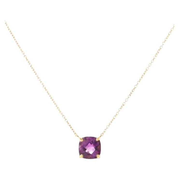 Tiffany Paloma Picasso Sugar Stacks Necklace 18k Rose Gold and Amethyst For Sale