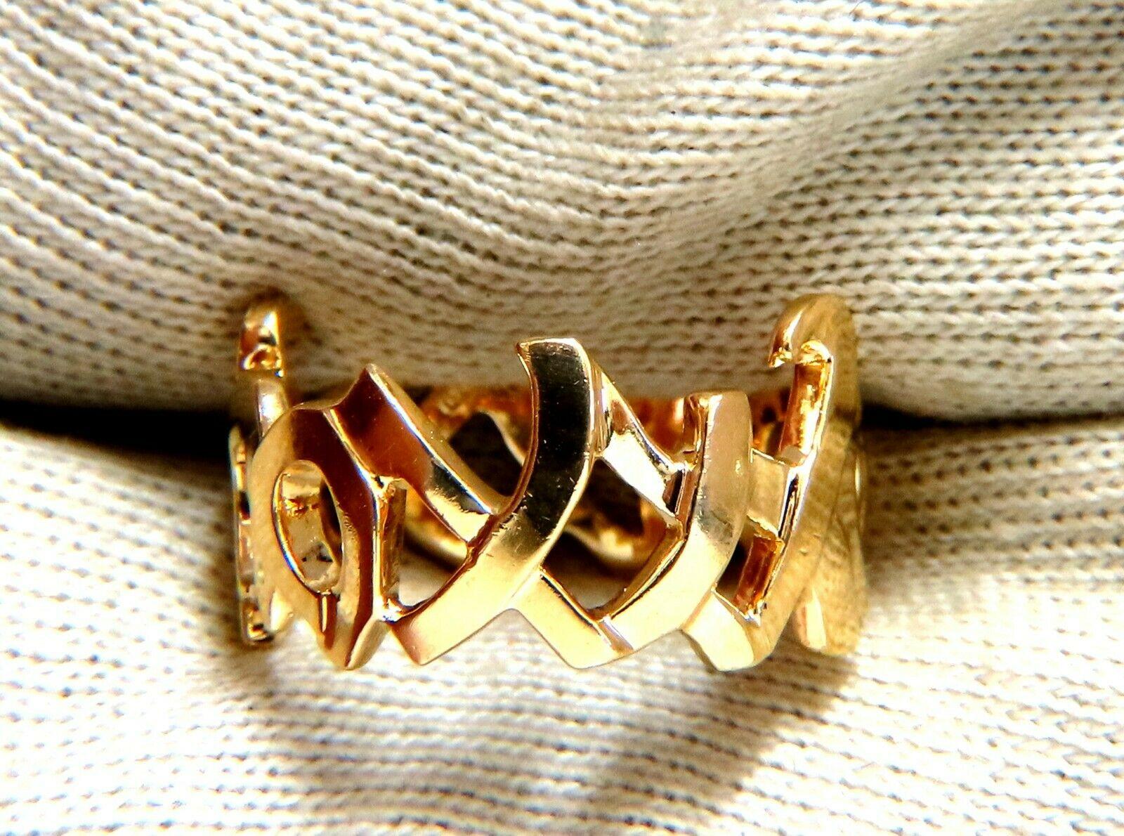 Tiffany Paloma Picasso XO 18kt Gold Ring For Sale at 1stDibs paloma