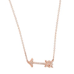 Tiffany Paloma’s Graffiti Arrow Pendant Necklace 18K Rose Gold 18 Inches