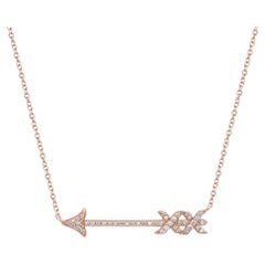 Tiffany Paloma’s Graffiti Arrow Pendant Necklace 18K Rose Gold 18 Inches