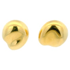 tiffany peretti lg 18k bean earrings