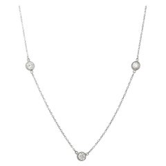Tiffany Peretti Platinum Diamonds by the Yard necklace