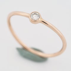 Tiffany Peretti Wave Single Row Diamond Ring PG