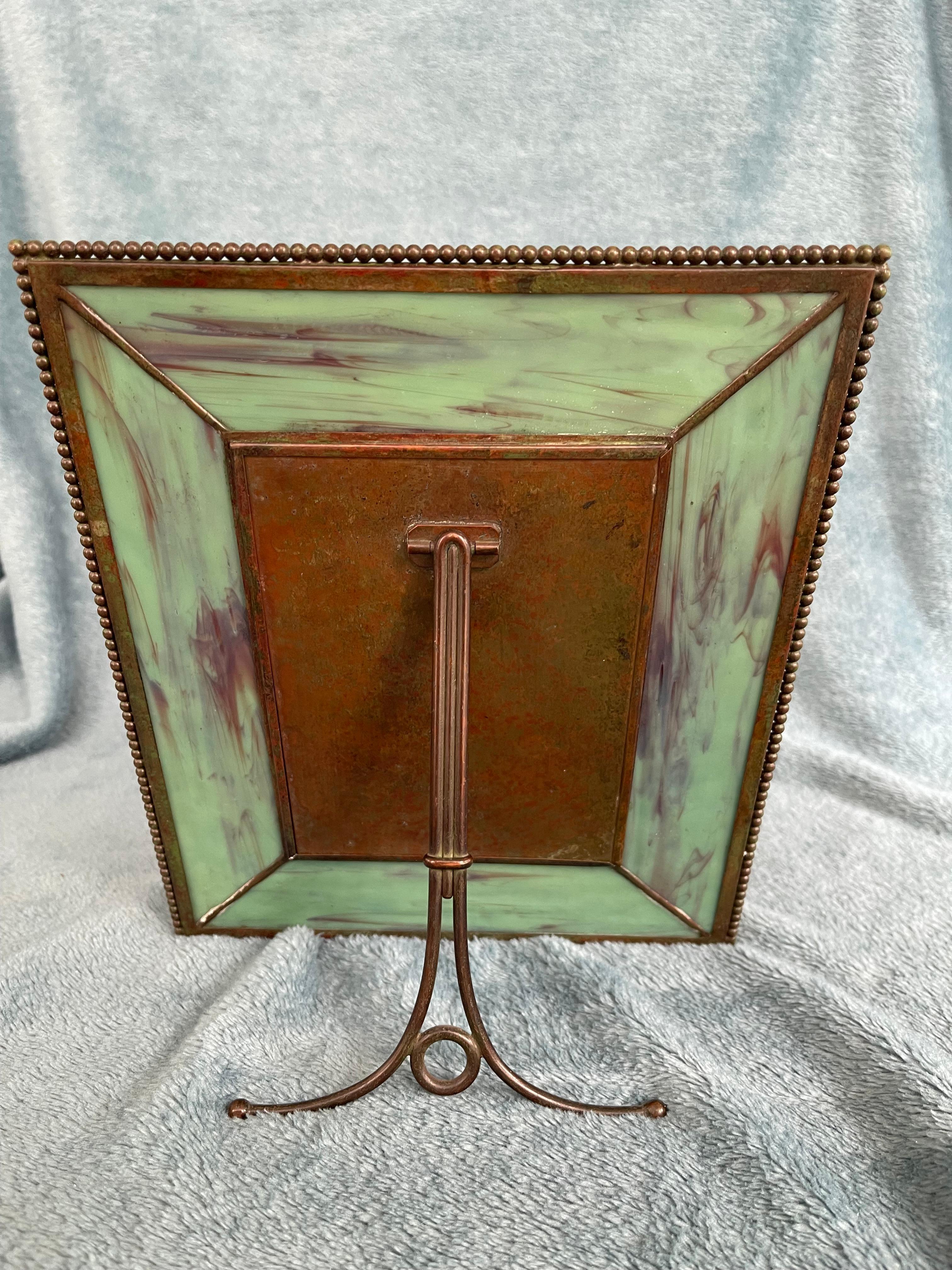 Tiffany Pine Needle Photo Frame, signed, ca. 1905 In Excellent Condition In Petaluma, CA