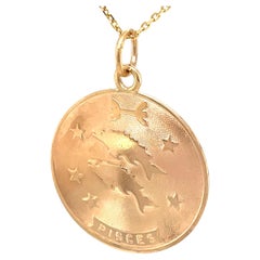 Tiffany Pisces Gold Charm