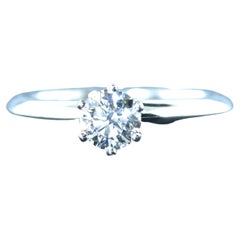 Tiffany Platinum and .54 Ct. Diamond Ring