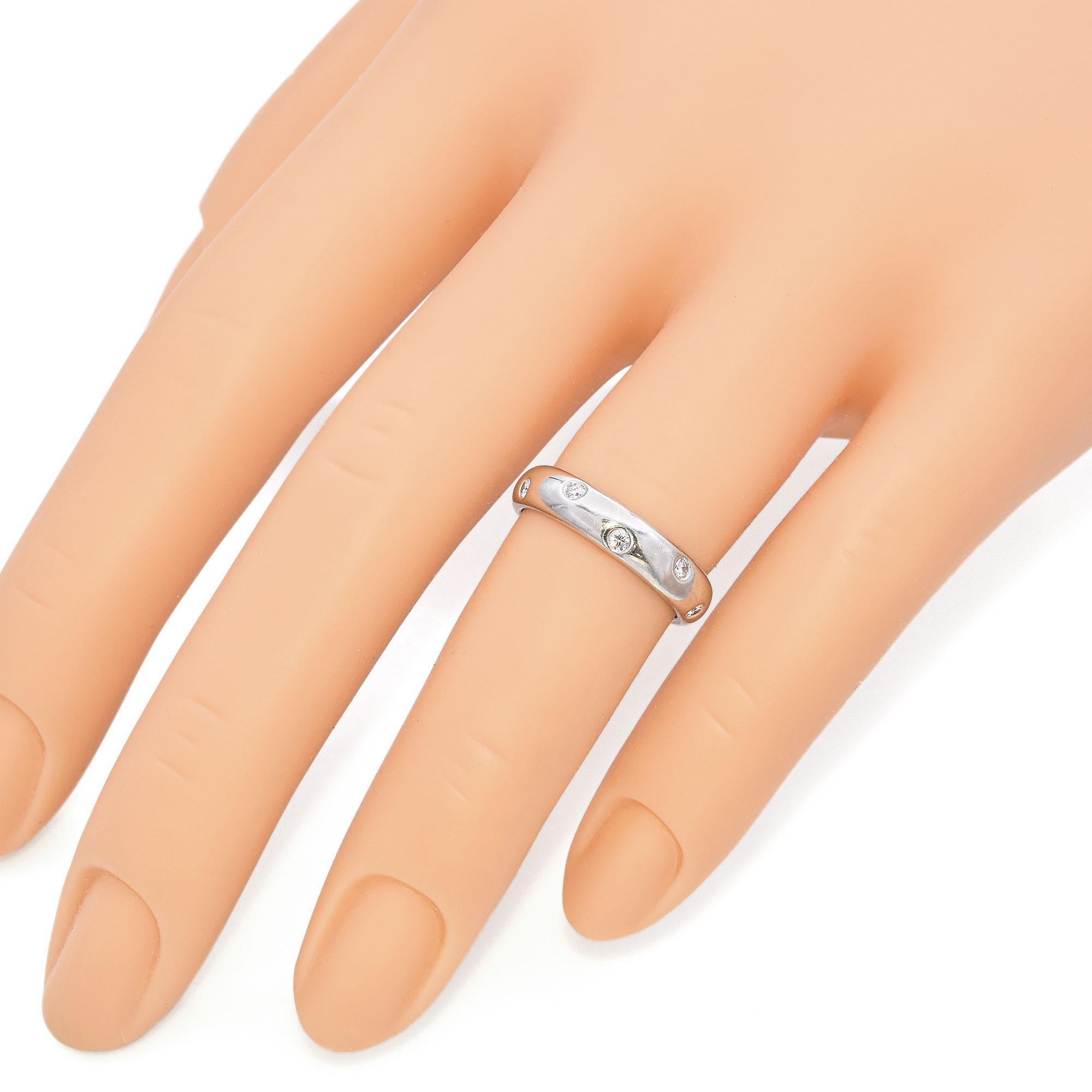 Tiffany Platin Etoile Diamant Eternity-Ehering (Rundschliff)