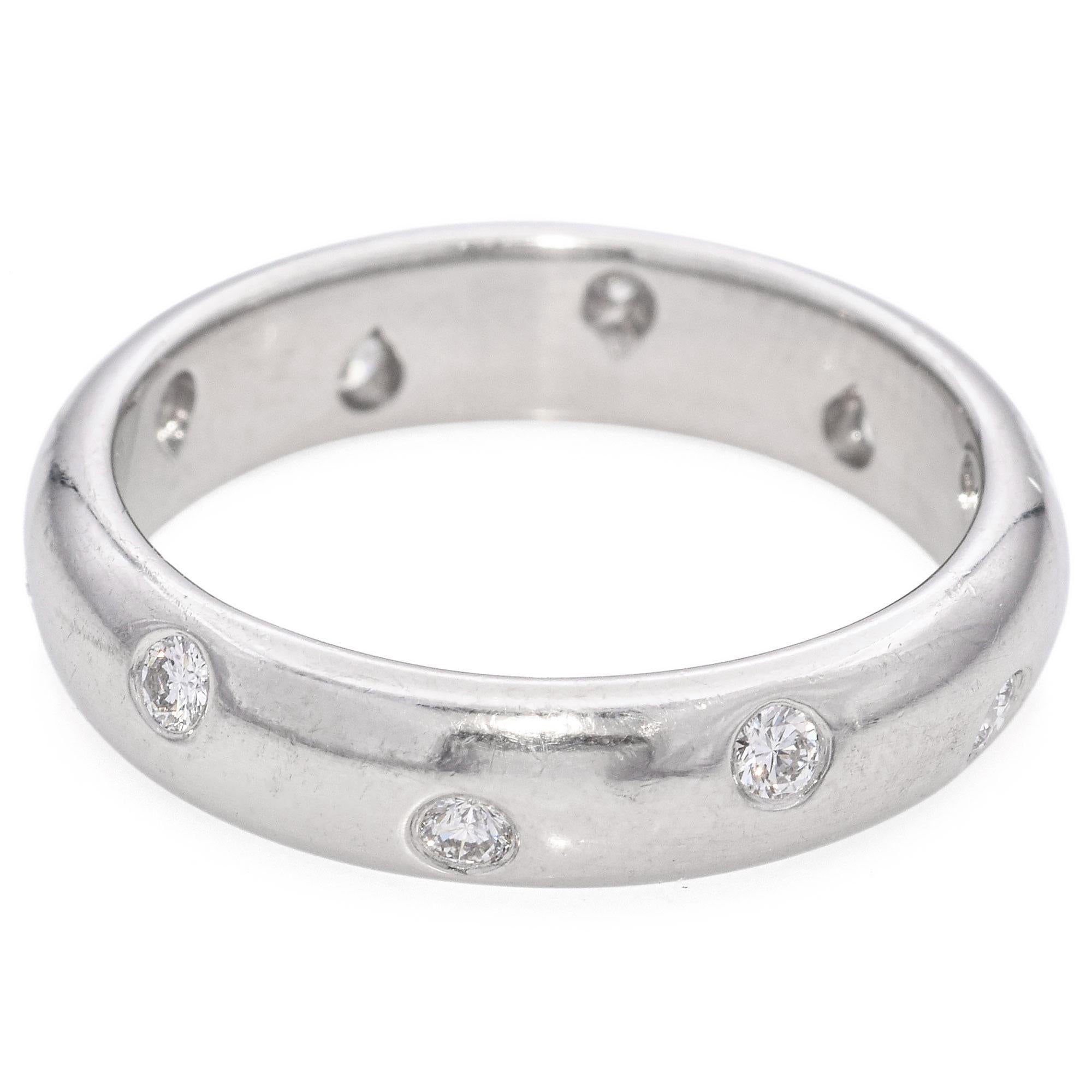 Tiffany Platin Etoile Diamant Eternity-Ehering Damen