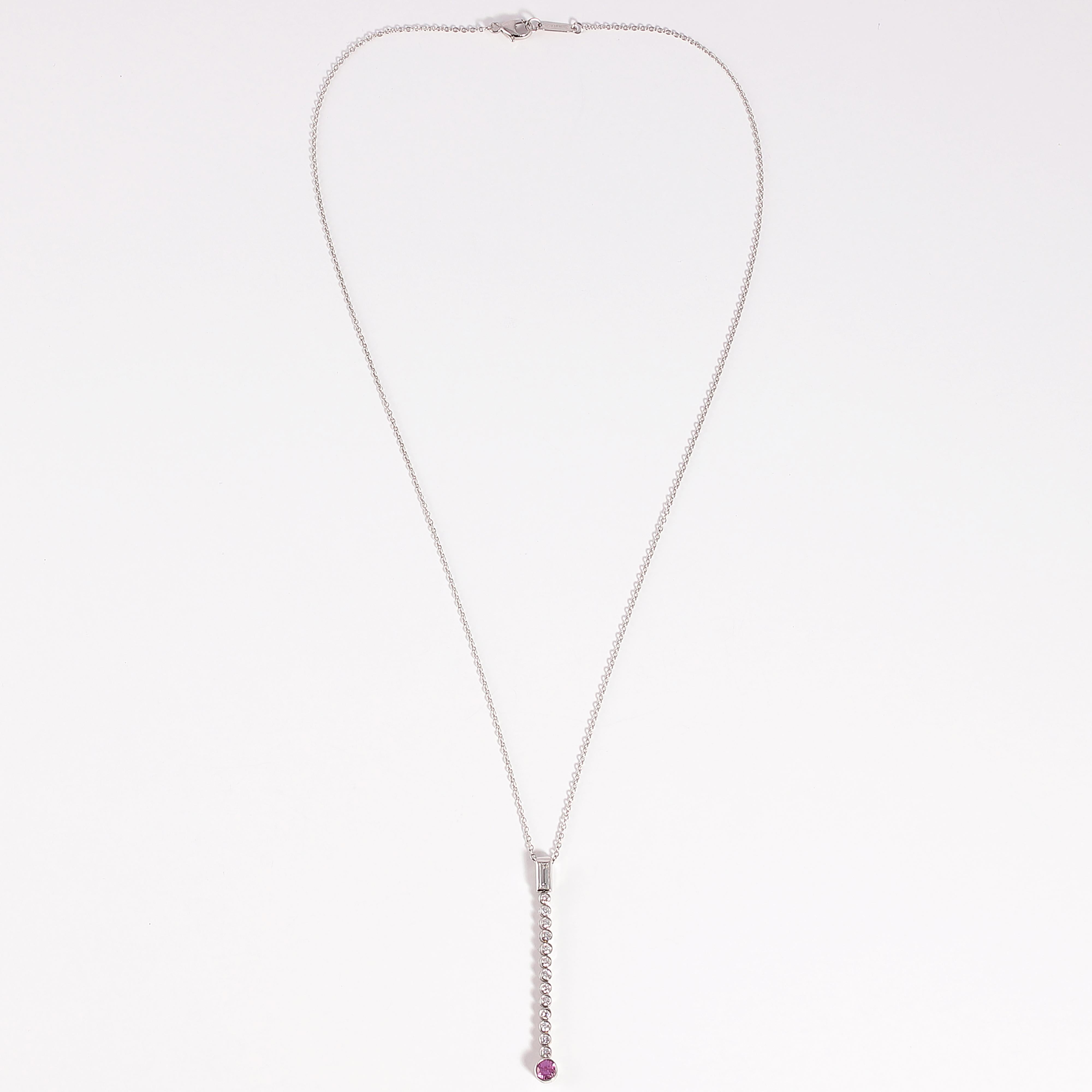 pink diamond necklace tiffany