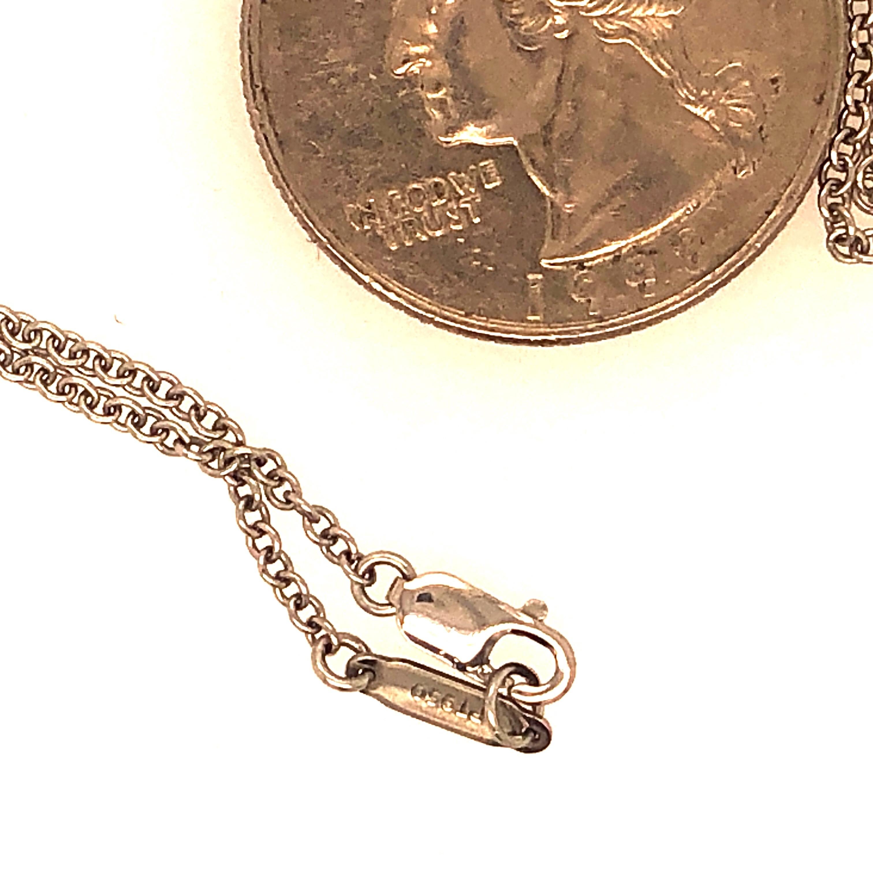 Tiffany & Co. Platin Swing-Anhänger und Diamant (Moderne)