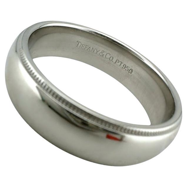 Tiffany Platin Together Milgrain Band Ring 6 mm