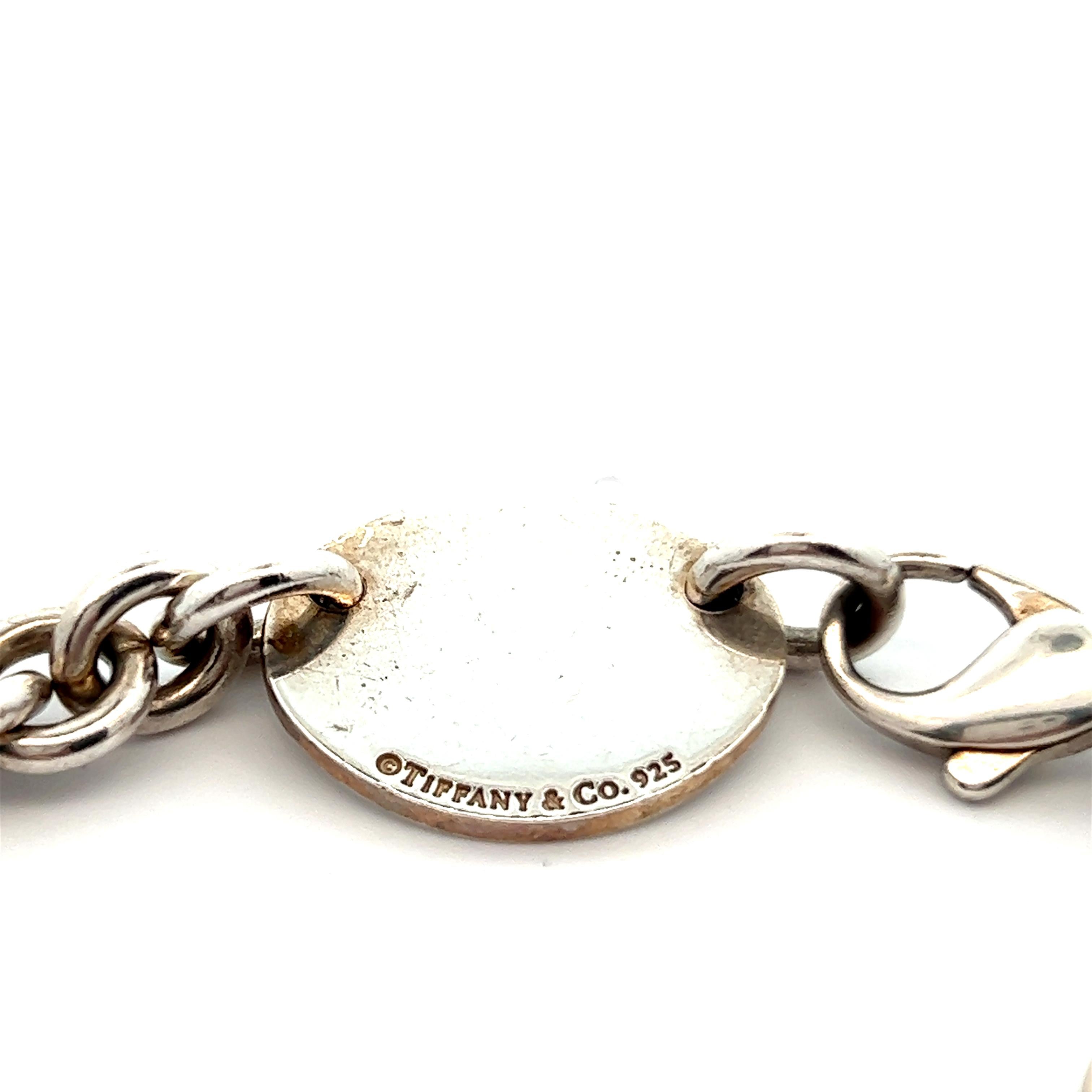 Tiffany Please Return to Tiffany Tag 925 Sterlingsilber Chunky Link Halskette  im Angebot 1