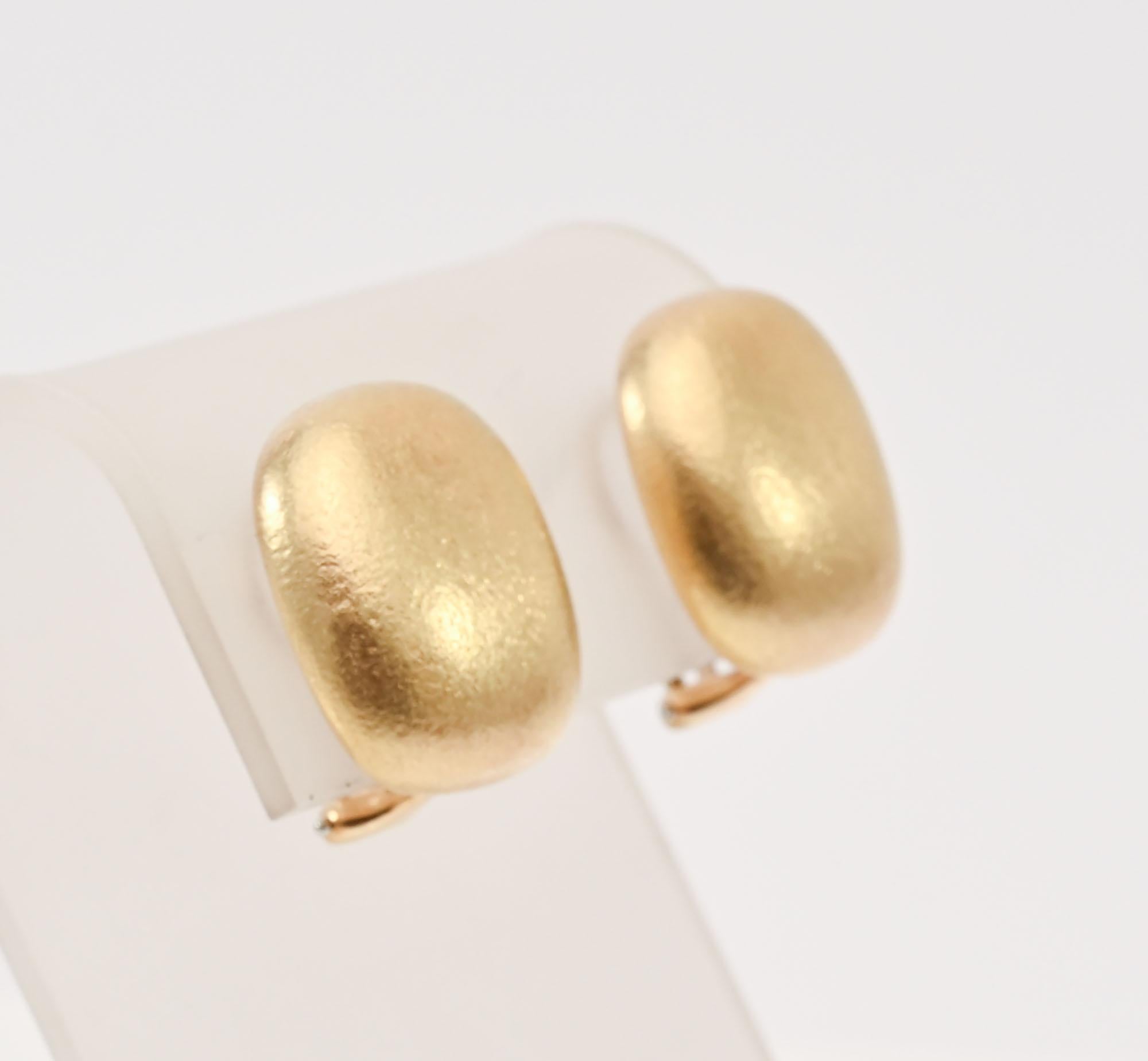 Tiffany Rechteckige Gold-Ohrringe (Zeitgenössisch) im Angebot