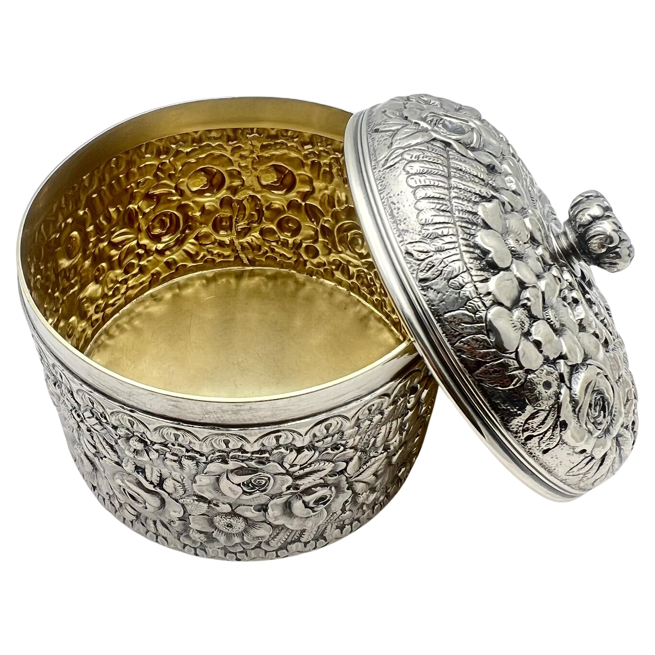Tiffany Repoussé Sterling Silver 11-Piece Vanity Dresser Set 5