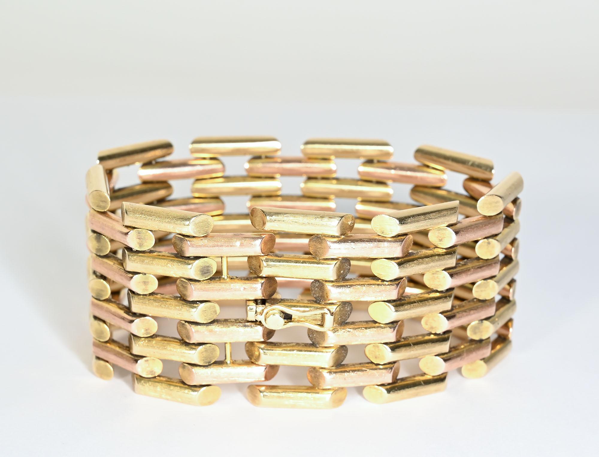 Retro Bicolor Goldarmband von Tiffany 2