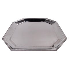 Retro-Deco-Tablett aus Sterlingsilber von Tiffany