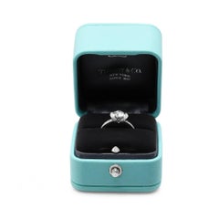 Tiffany Ribbon Certificated Diamond Solitaire Engagement Ring - Platinum
