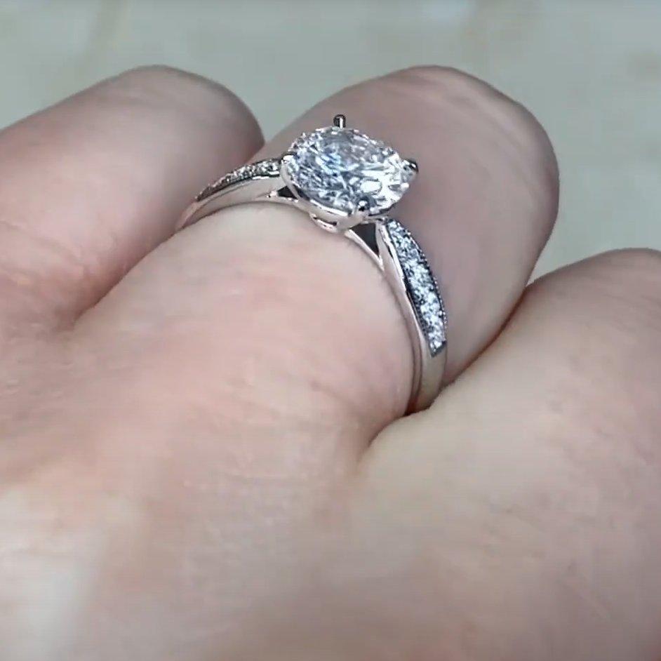Bague Tiffany & Co. Bague de fiançailles en diamant (GIA Approx. 1,1 carats) en vente 2