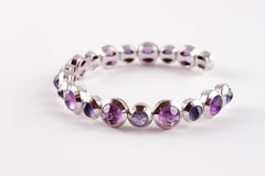 Tiffany & Co. Rose-Cut Amethyst Iolite Cuff Bracelet