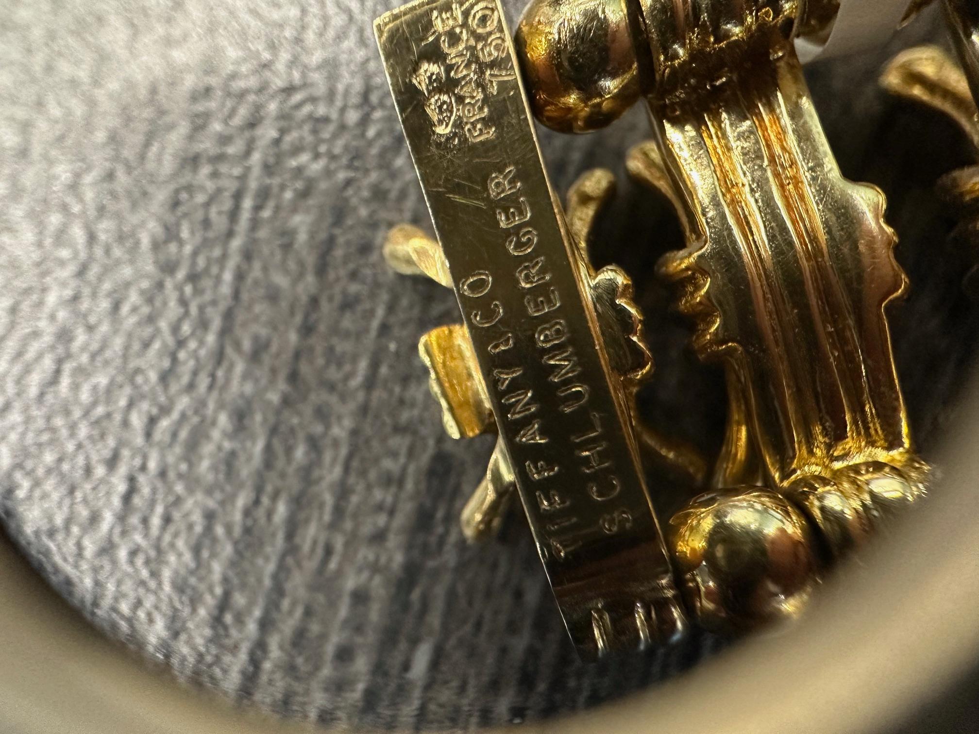 Tiffany, Schlumberger Collier à maillons Bowtie en or jaune 18 carats en vente 2