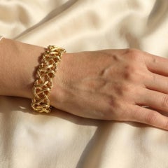Tiffany Schlumberger 18K Yellow Gold Woven Link Bracelet
