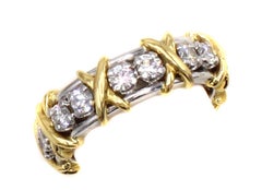 Bracelet éternité Tiffany-Schlumberger en platine 18 carats avec diamant X-Design