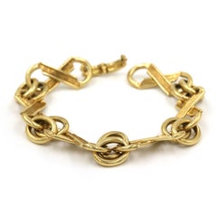 Tiffany Schlumberger Ausgefallenes Gliederarmband aus 18 Karat Gelbgold