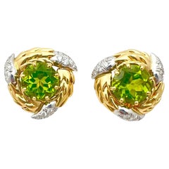 Peridot Clip-on Earrings