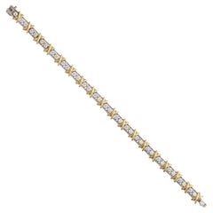 Tiffany Schlumberger Platin Gold Diamant-Armband mit 36 Steinen