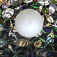 Tiffany School Leaded & Stained Glass Hanging Light with Seashore Shells 20thC