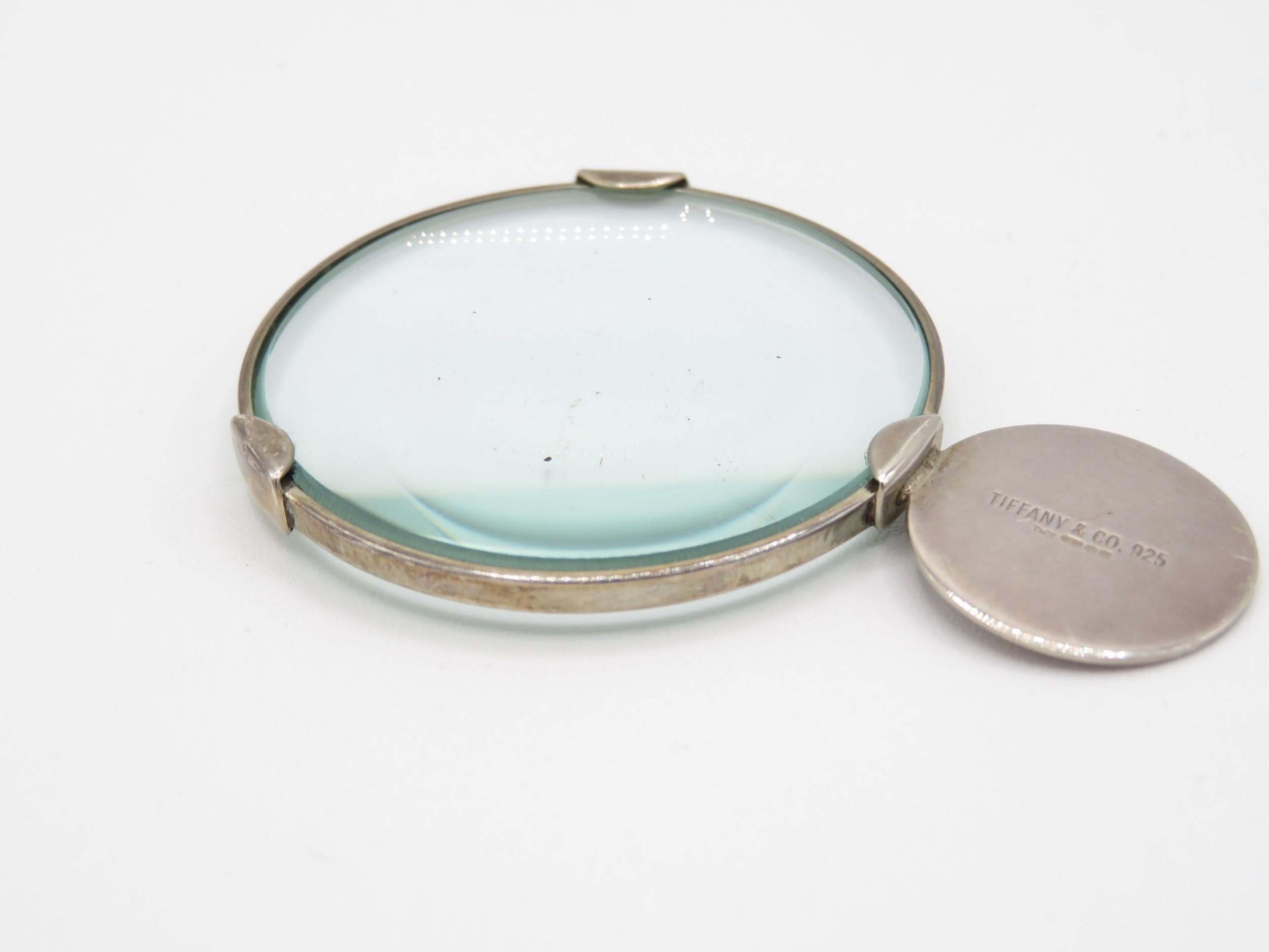 Tiffany silver loupe  magnifying glass For Sale 1