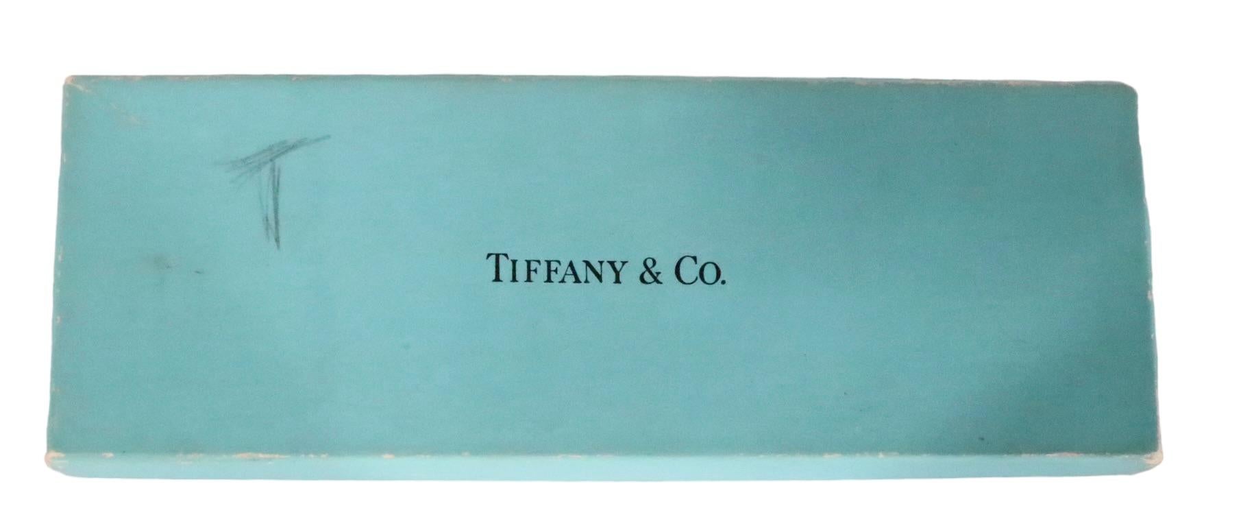 20th Century Tiffany Silver Money Clip Sterling # 23956 with a Box and Pouch