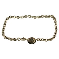 Tiffany Silver Necklace" Please Return To Tiffany" Sterling Silver, Circa 1990