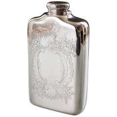 Antique Tiffany Silver Spirit Flask