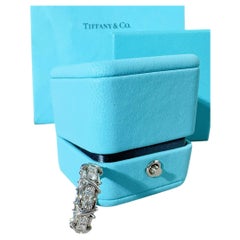 Tiffany Sixteen Stone Diamonds Platinum 950 Ring Size 54