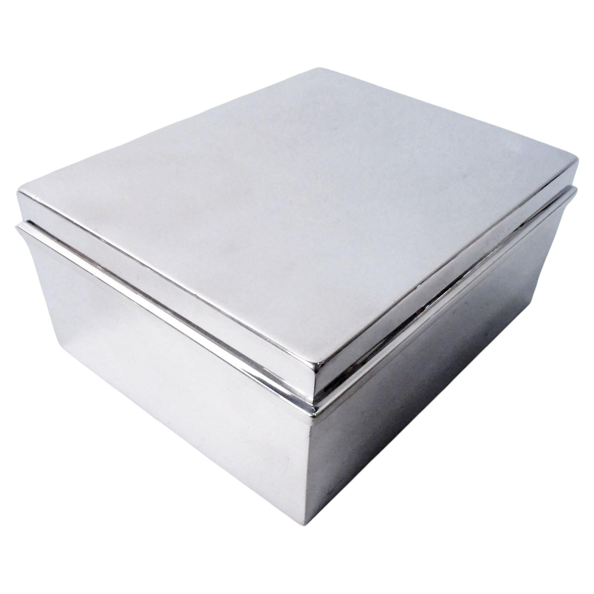 Tiffany Small and Modern Sterling Silver Box