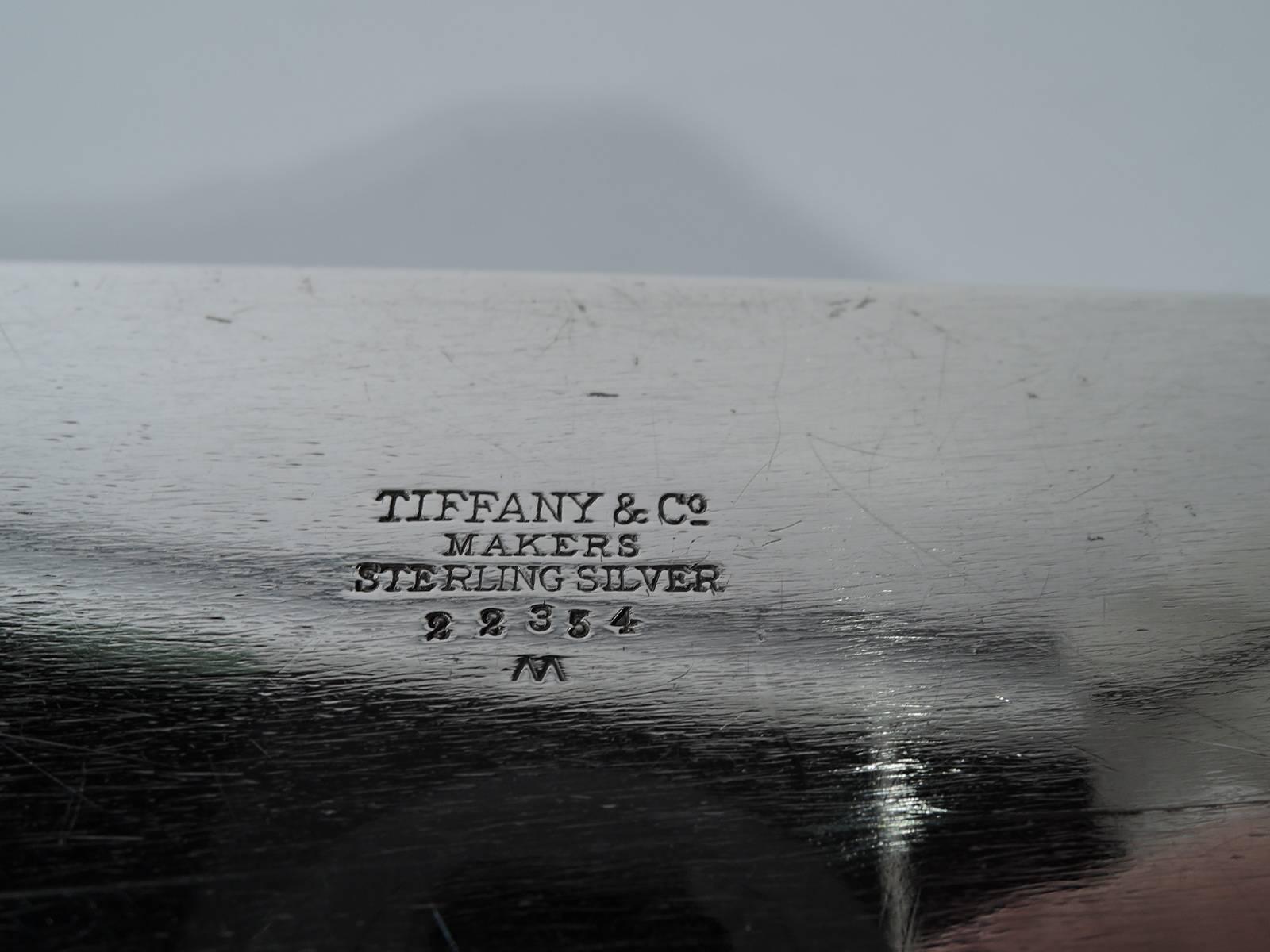 Tiffany Smart & Modern Sterling Silver Desk Box In Excellent Condition In New York, NY