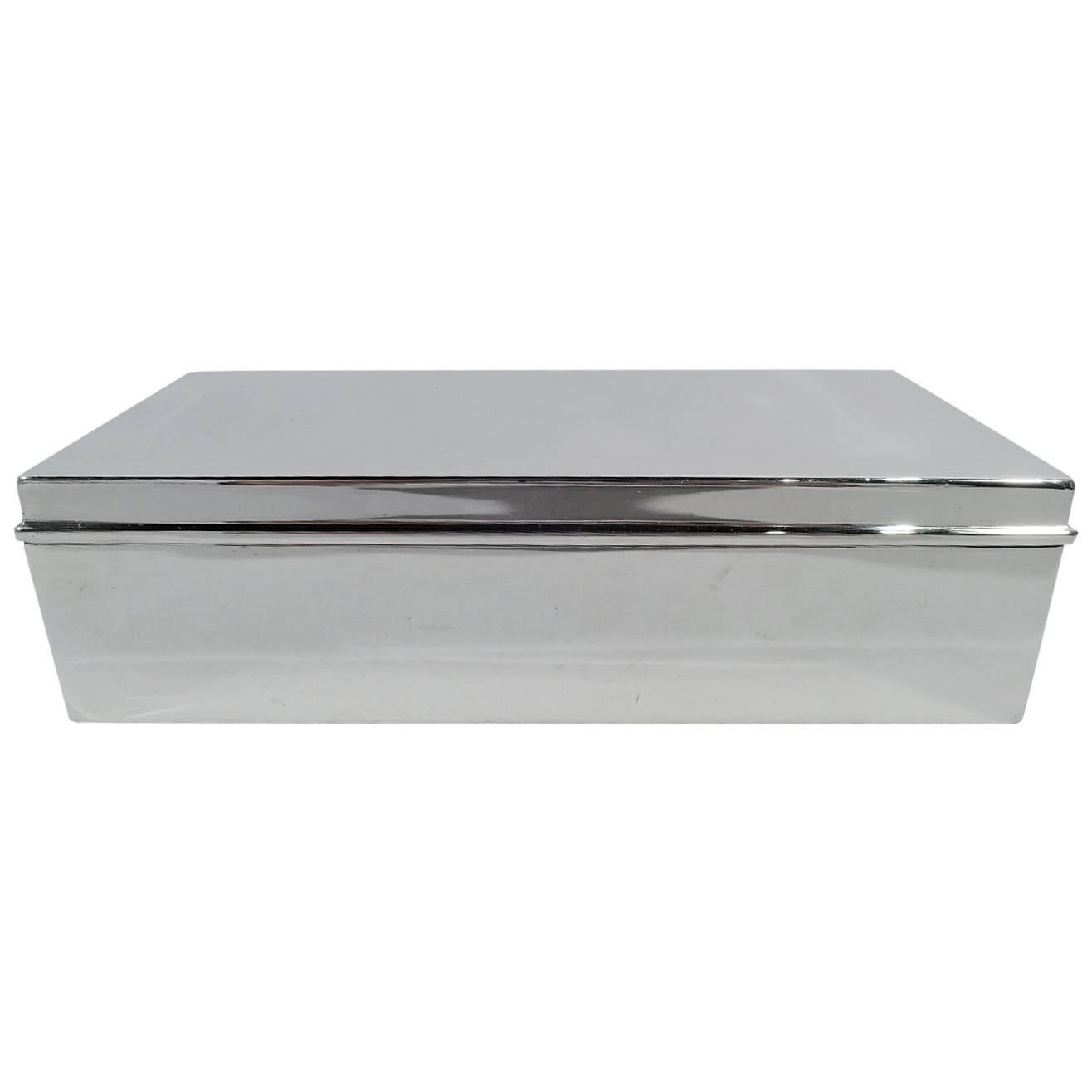 Tiffany Smart and Modern Sterling Silver Desk Box