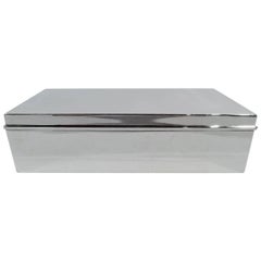 Tiffany Smart and Modern Sterling Silver Desk Box