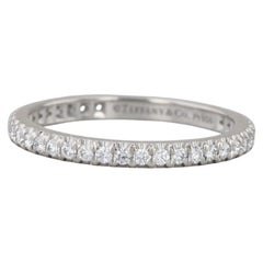 Tiffany Soleste 0.33ctw Diamond Eternity Band 950 Platinum Wedding Ring Box