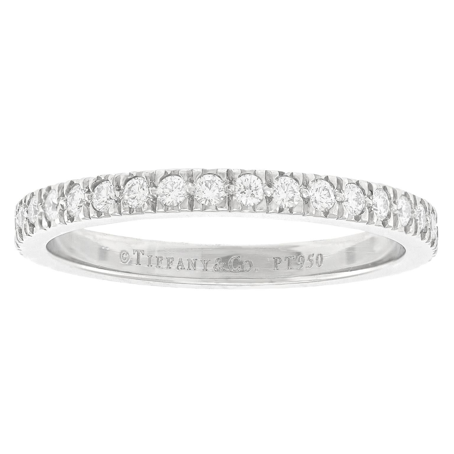 Round Cut Tiffany Soleste Diamond Eternity Band