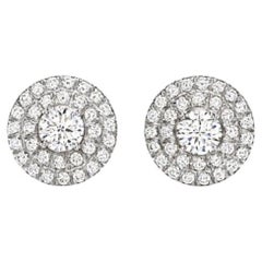 Tiffany & Co. Soleste Stud Diamonds Earrings in Platinum