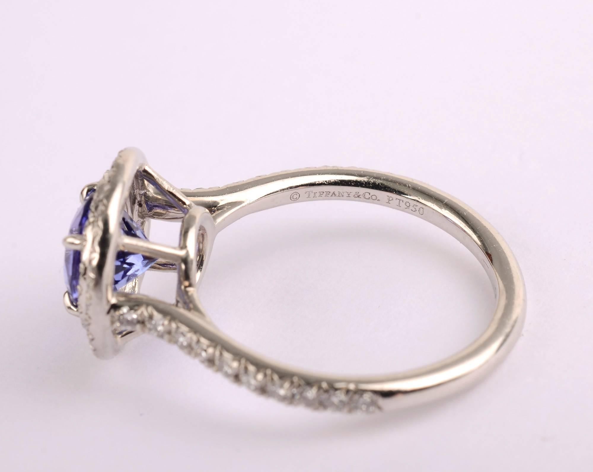 Modern Tiffany & Co. Soleste Tanzanite and Diamond Ring