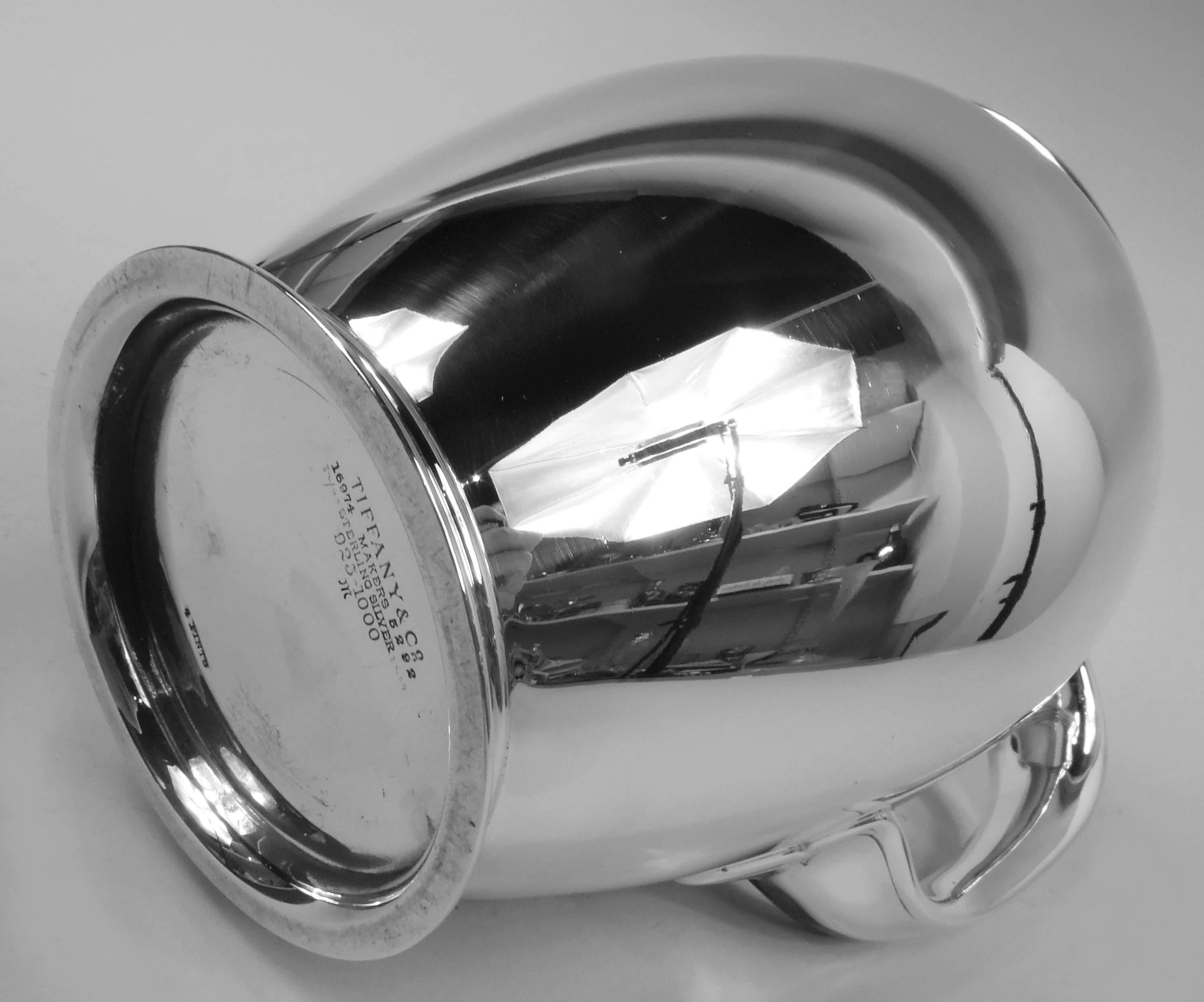 Tiffany Spare & Heavy Modern Sterling Silver Water Pitcher 5