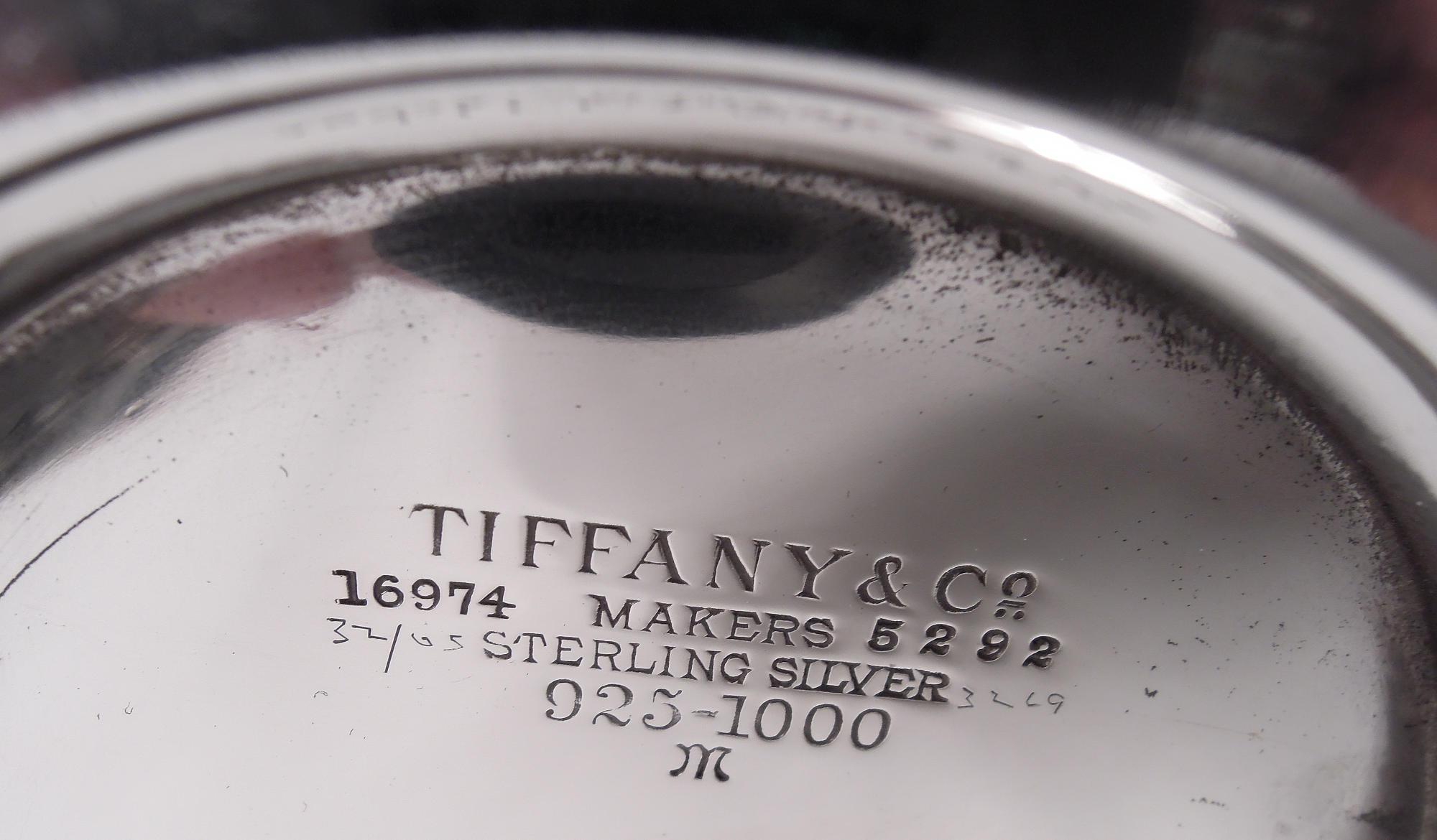 Tiffany Spare & Heavy Modern Sterling Silver Water Pitcher 7
