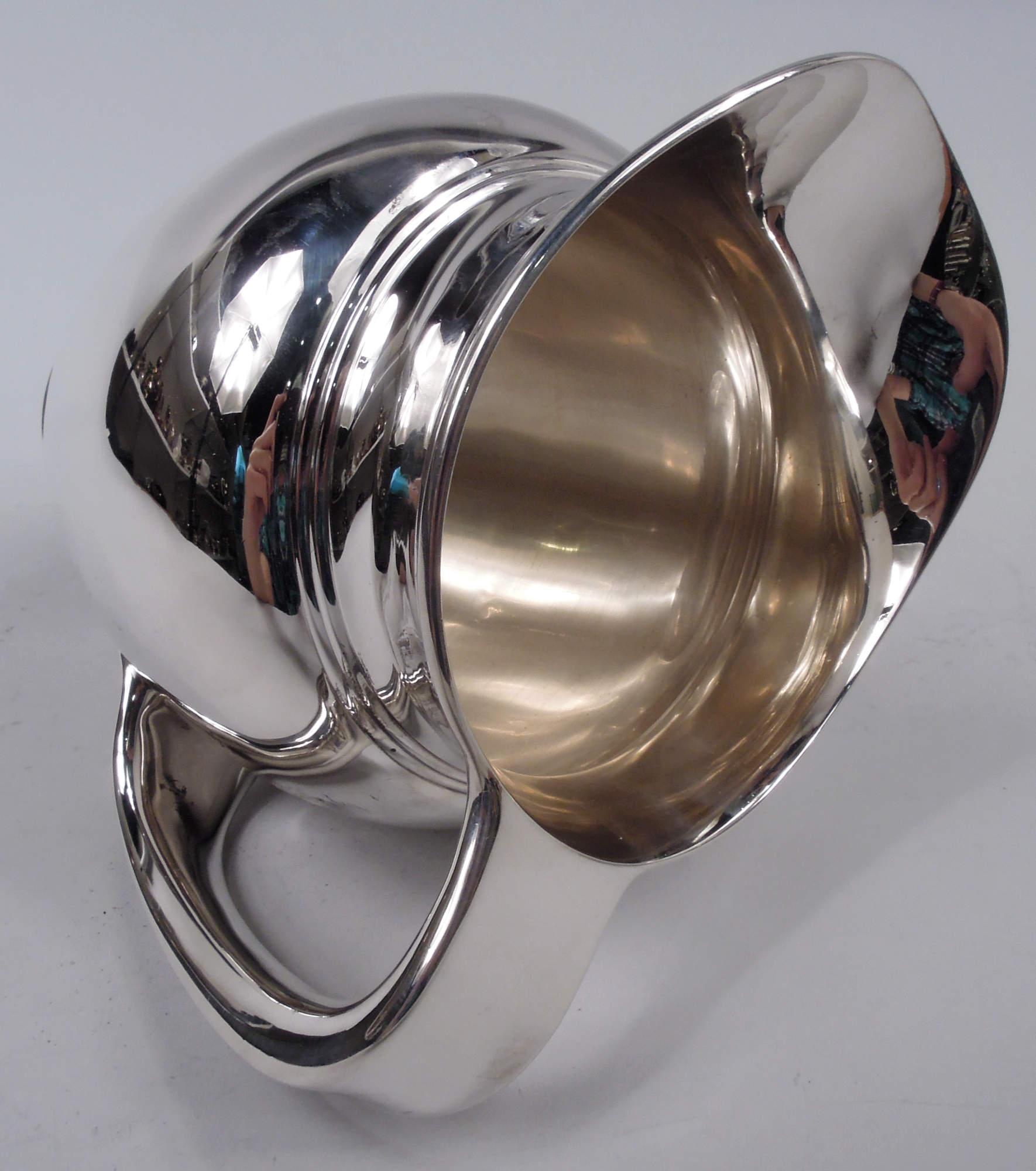 Tiffany Spare & Heavy Modern Sterling Silver Water Pitcher 4