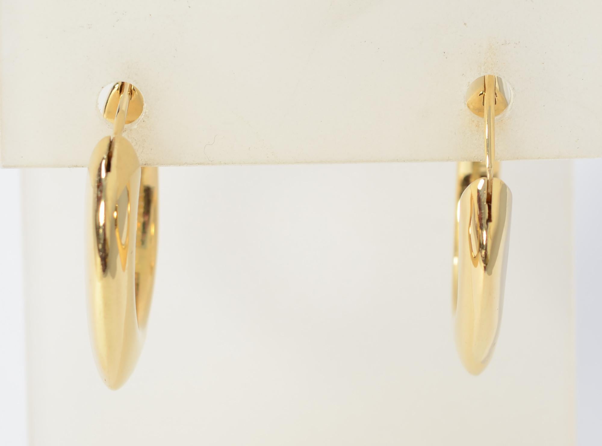 Tiffany and Co. Square Hoop Gold Earrings For Sale at 1stDibs | tiffany ...