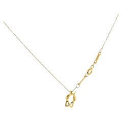 Tiffany Star Of David 18K Yellow Gold Necklace