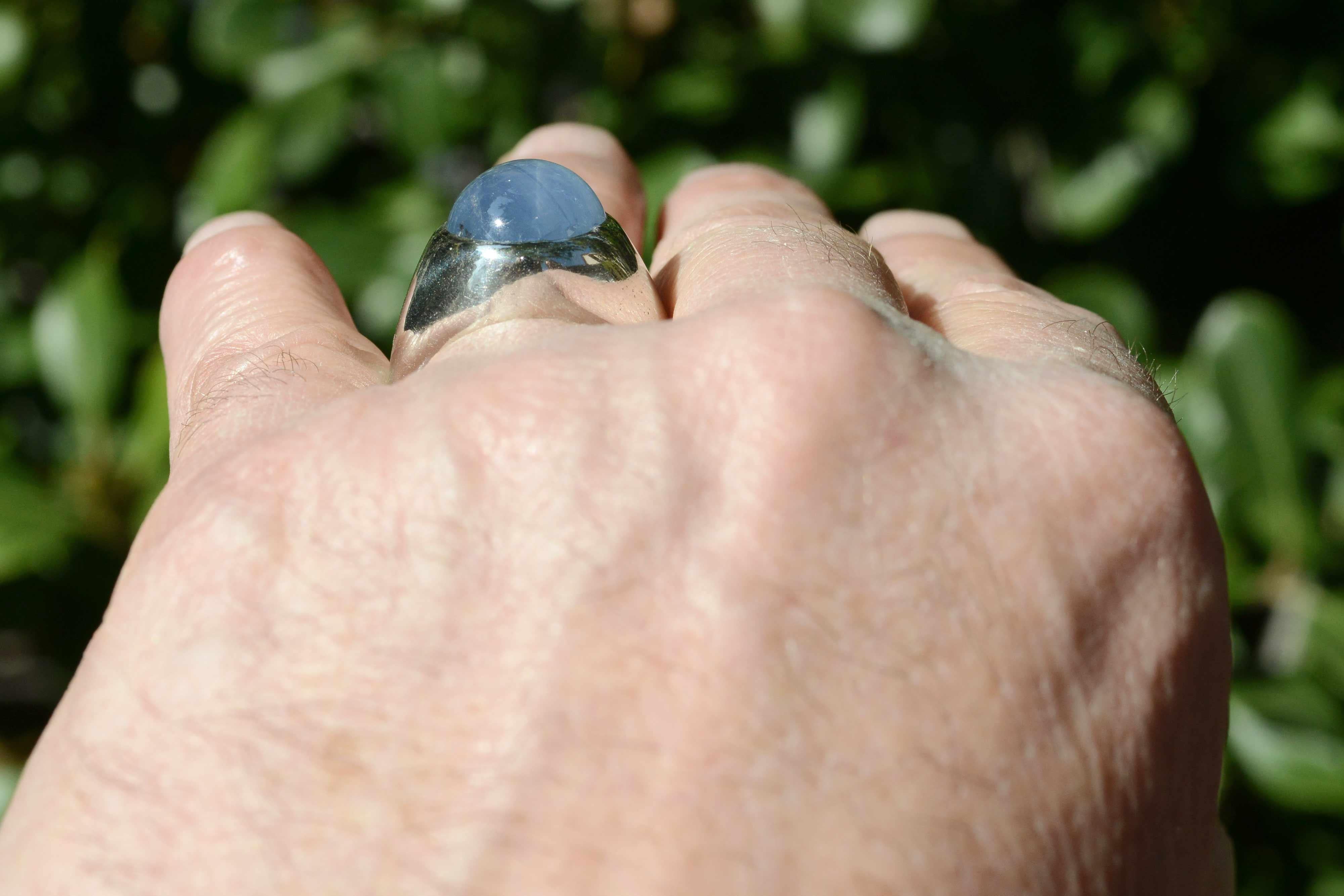 men's star sapphire ring