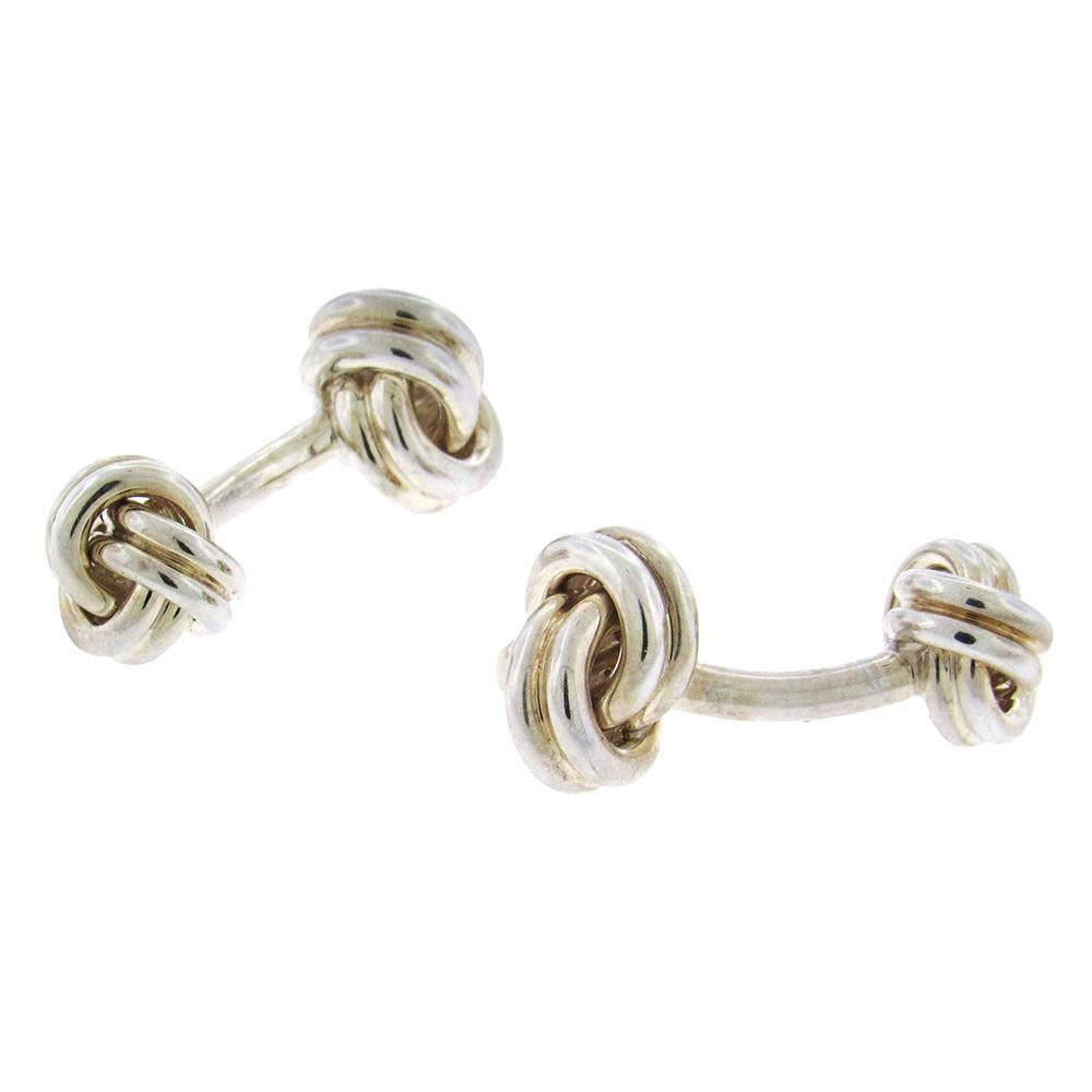 Tiffany and Co. Sterling Knot Cufflinks at 1stDibs